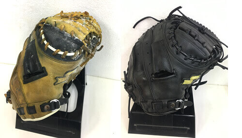 捕手ミットオーバーホール事例